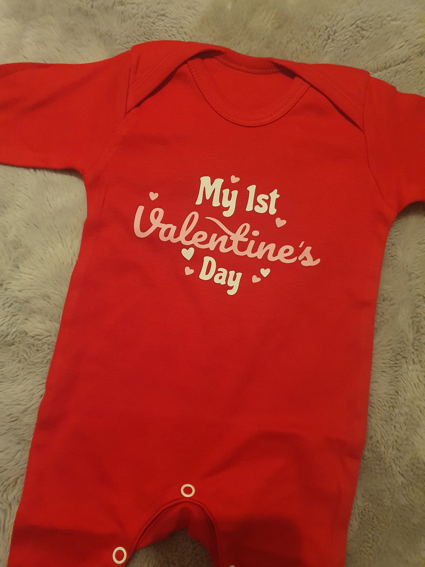 1st Valentines baby grow